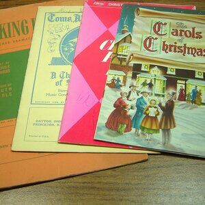 4 Christmas program booklets